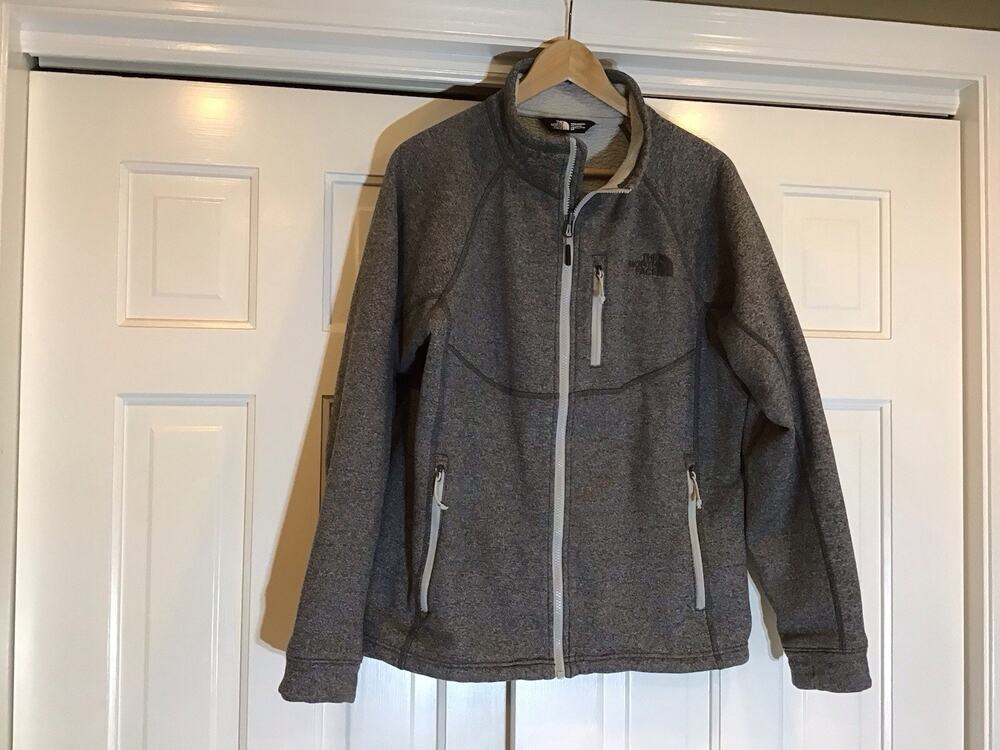 The North Face Canyonlands Full Zip Fleece Jacket Mens S Gray Gorpcore Active